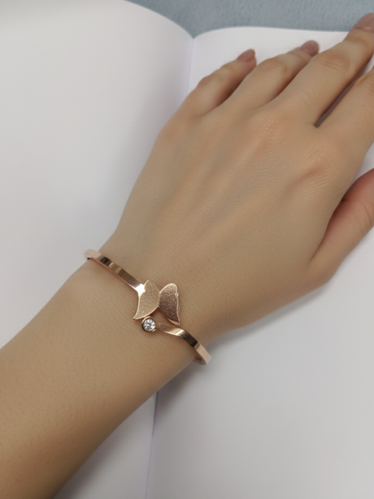 Rose Gold Buttterfly Bracelet | NE123