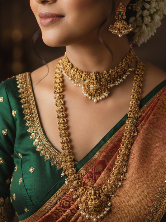 Nagas Temple Jewellery Set | NE132