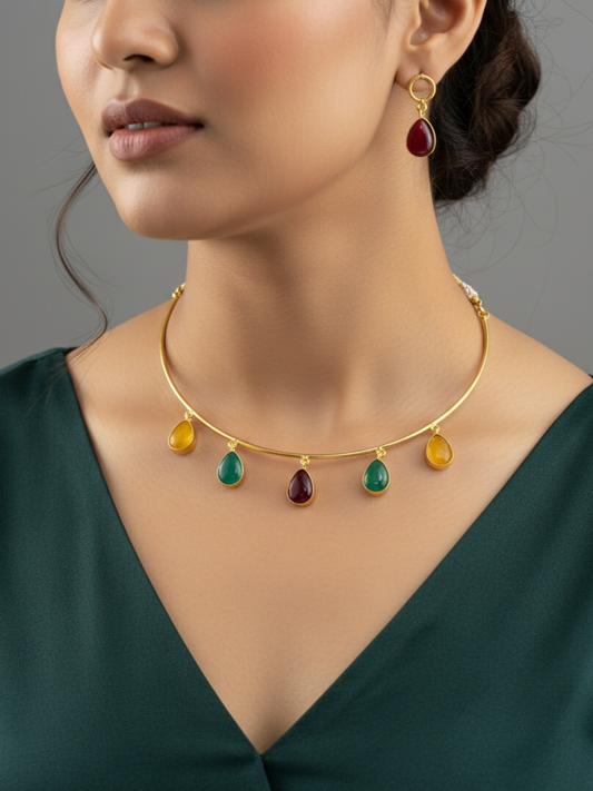 GLOSSY MULTI NECKPIECE | E321