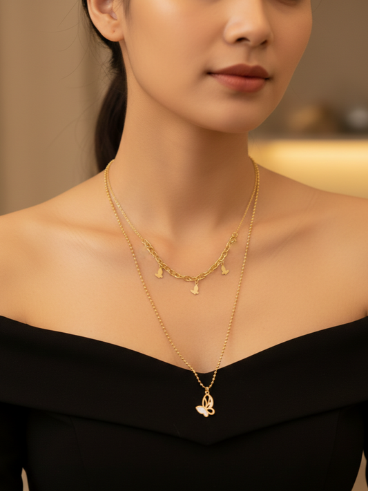 Chain Flower Half |NC403