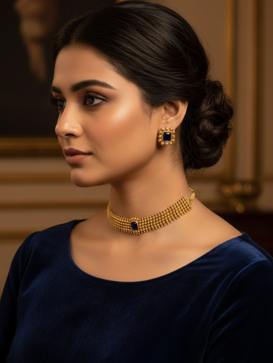 Meera Emerald Choker | NE180