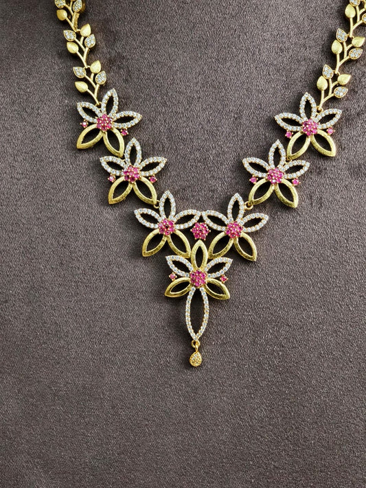 AD Stone Necklace Set | N450