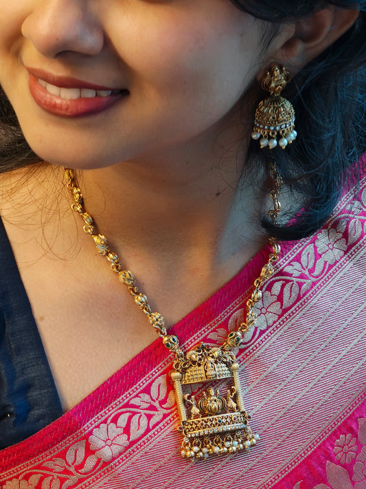 Square Locket Necklace set | N455