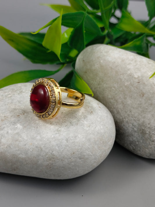 Glossy Stone Ring | R1-07