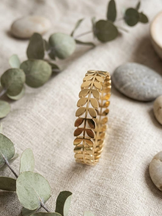 Leaf Whisper Bangle | NE215