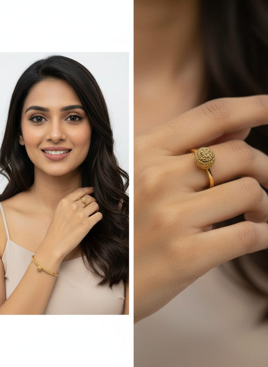 Glow Wave Bangle-Ring Combo | C116