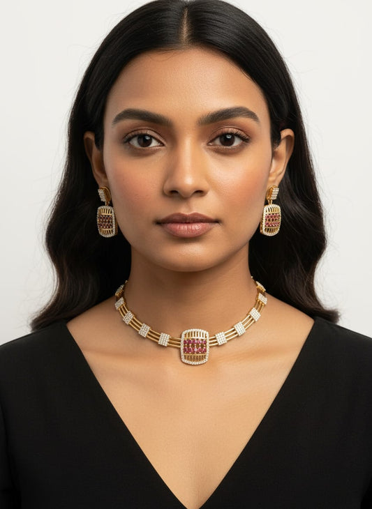 Royal Prism Necklace Set | NT32