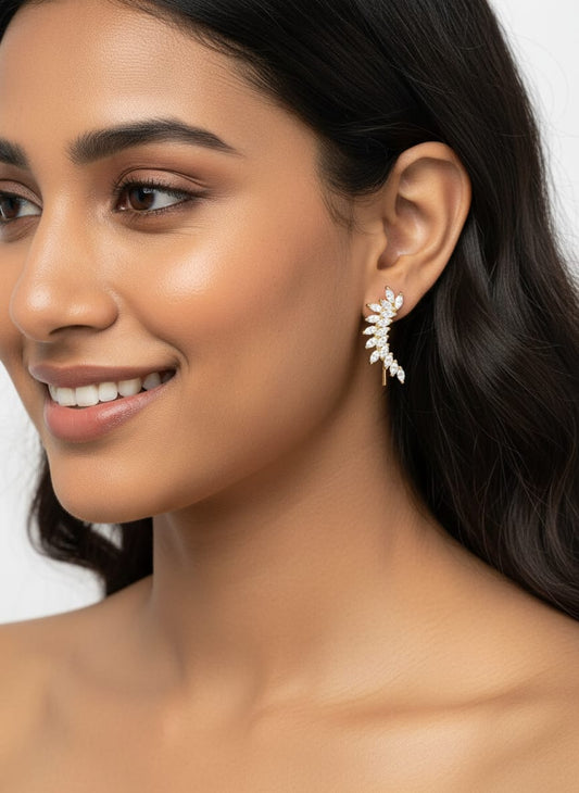 Crystal Vine Ear Cuffs | NT36