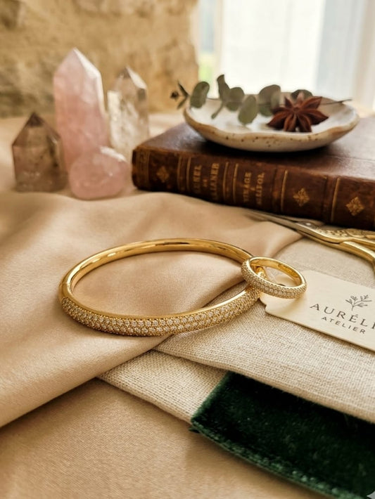 Aurielle Glow Bangle Ring Combo | C120
