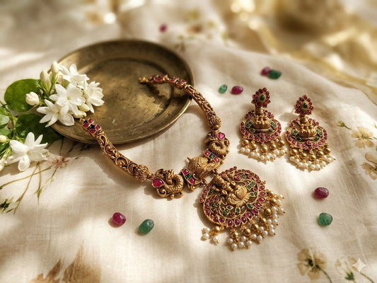 Aaradhya Temple Necklace Set | NT601