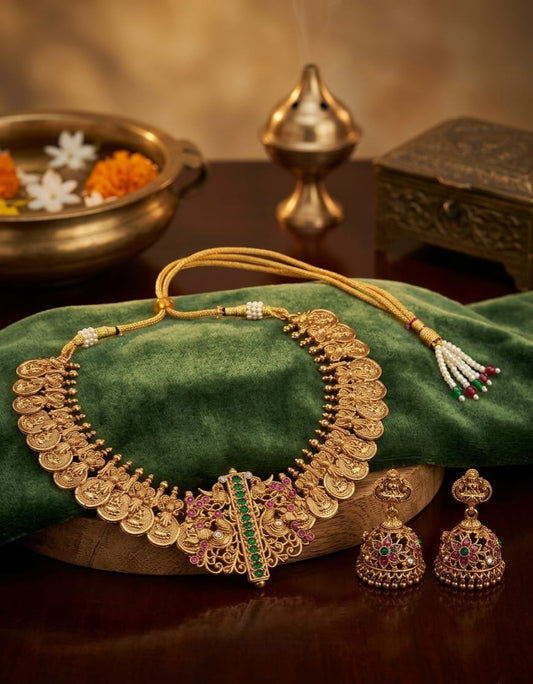 Mayura Lakshmi Kasu Haram Set | NT451