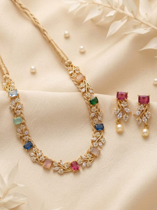 Navaratna Vines Necklace Set | NT502