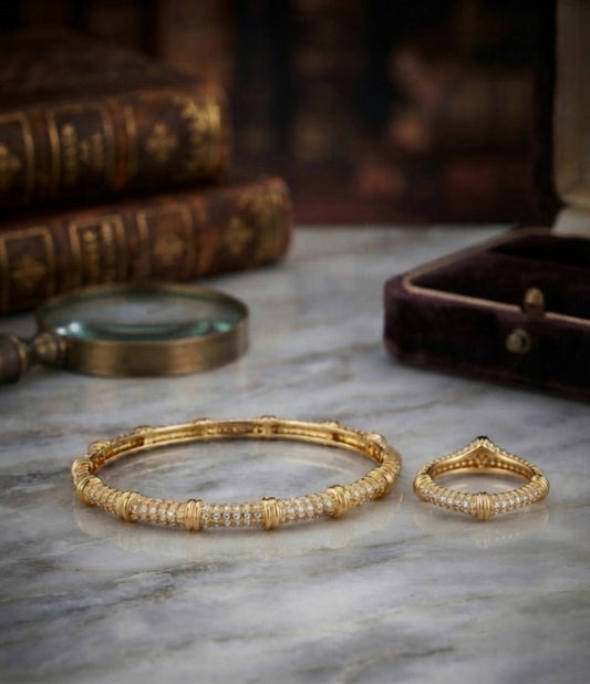 Suvarna Aura Bangle & Ring Set | AT04
