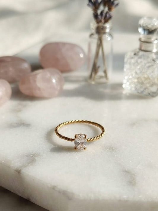 Twilight Solitaire Ring | ESH45