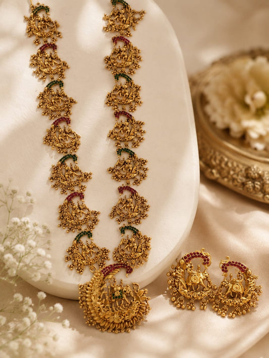 Vrinda Temple Necklace Set | ESH69