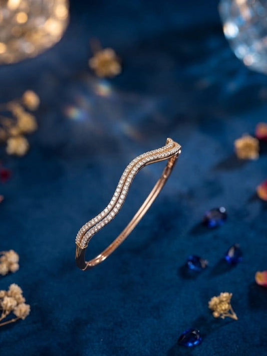 Crystal Curve Bangle | ESH94