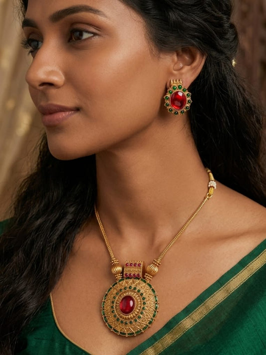 Surya Ratna Pendant Set | NT10