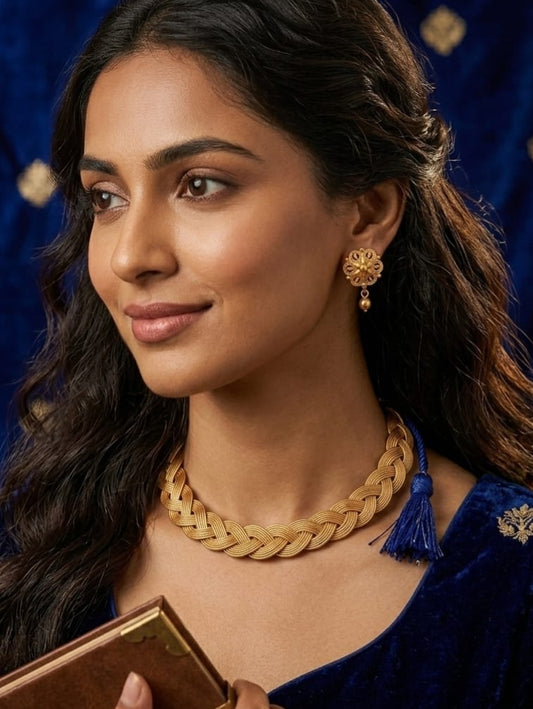 Swarna Braid Necklace Set | NT452