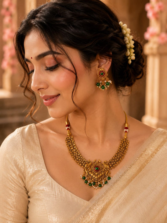 Heritage Peacock Choker Set | ESH26