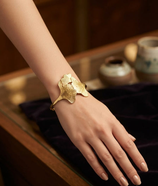 Ginkgo Leaf Bangle | ESH144