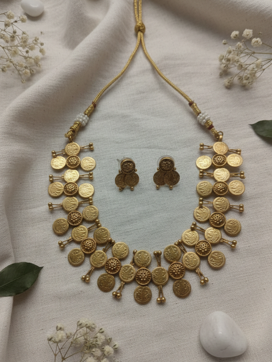 Swarna Mudra Coin Necklace | NE136