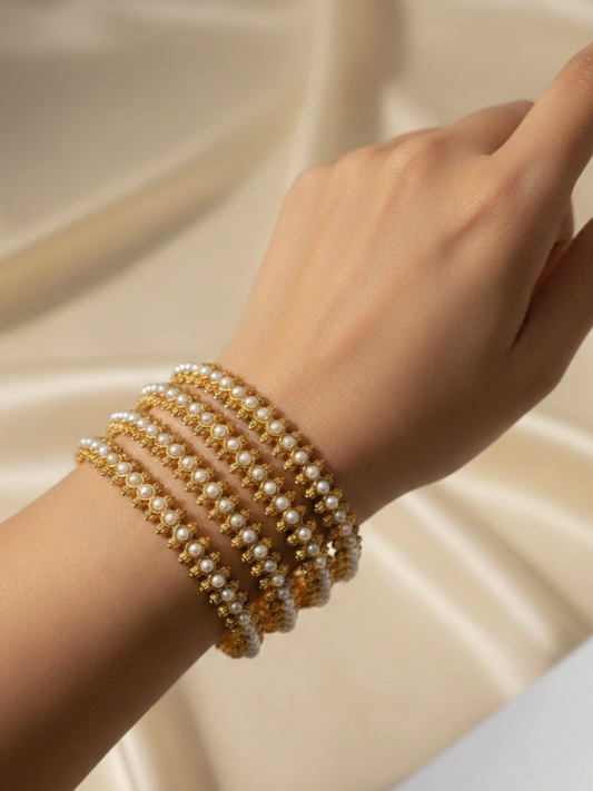 Pearl Radiance Bangles | NE153