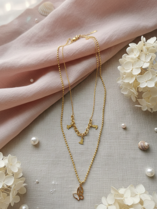 Chain Flower Half |NC403