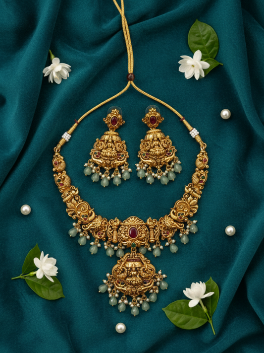 Neelambari Temple Set | NE195