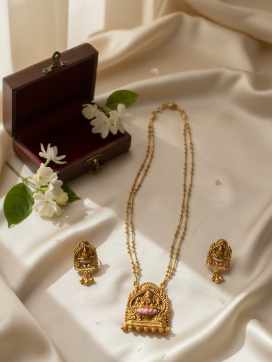 Antique Lakshmi Necklace Set | NE193