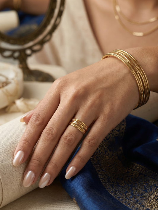 Rekha Gold Set | NE200