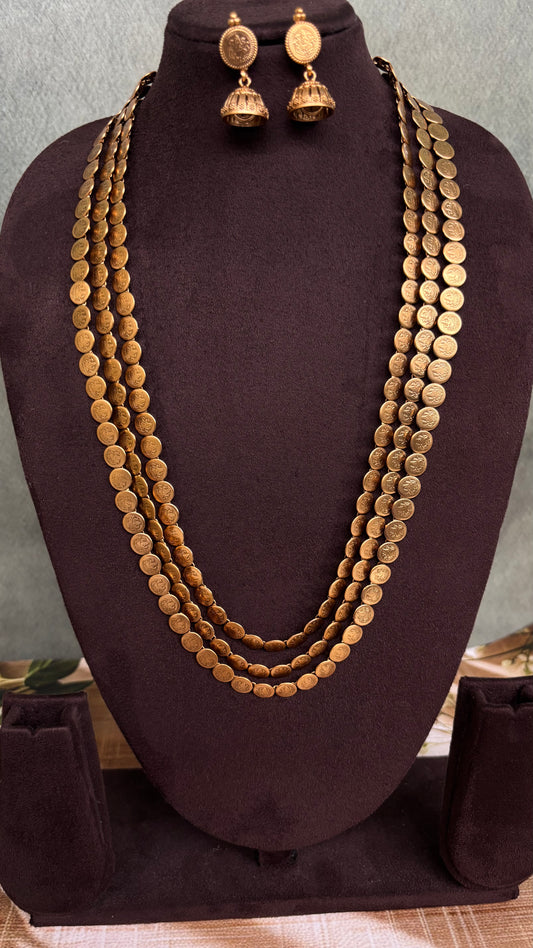 Long Coin Necklace|