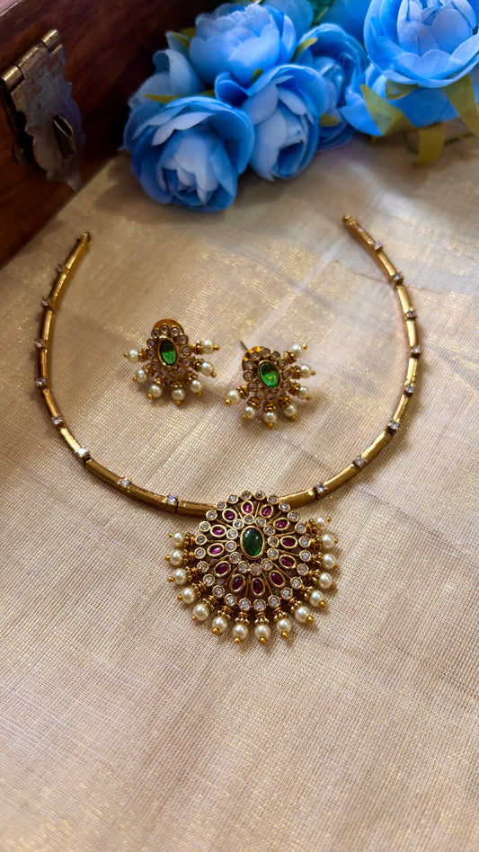 Mayura Ad stone necklace | N418