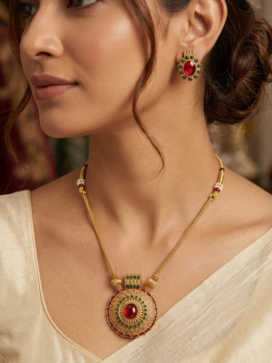 Surya Ratna Pendant Set | NT10