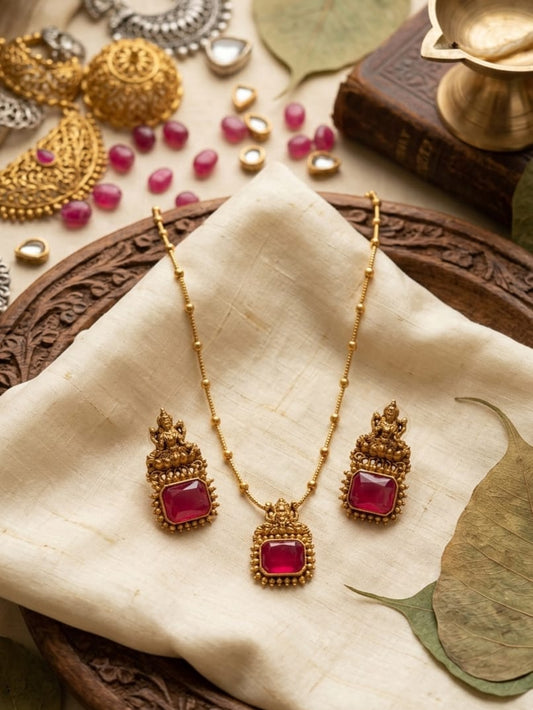 Ruby Lakshmi Temple Grace Set | NT22