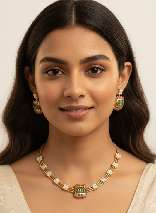Royal Prism Necklace Set | NT32