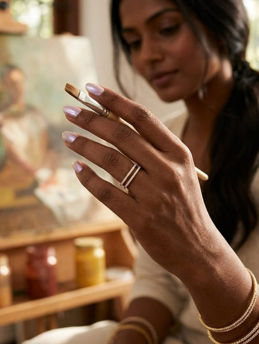 Nyra Crisscross Ring | C35