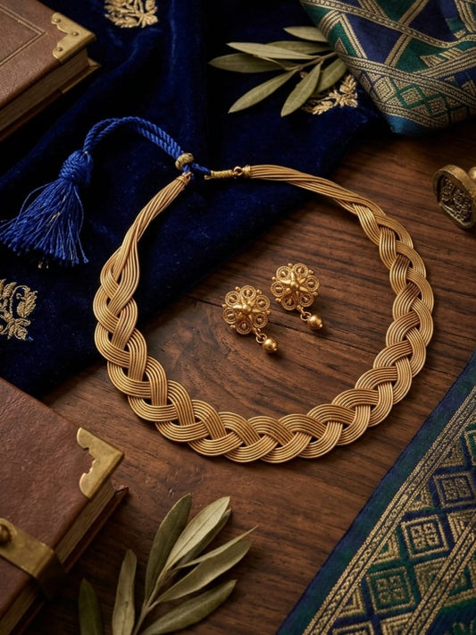Swarna Braid Necklace Set | NT452