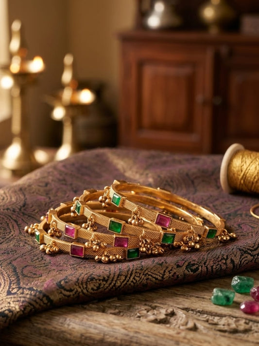 Rajalakshmi Stone Bangles| MT10