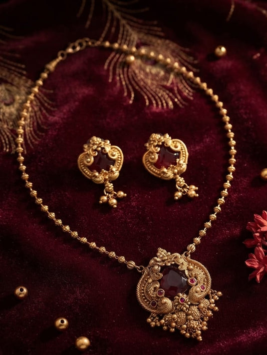 Aarunya Antique Necklace Set | MT216