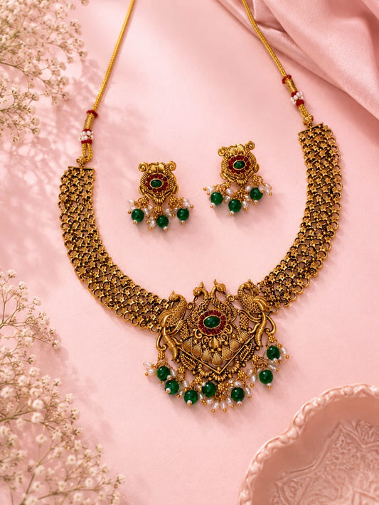 Heritage Peacock Choker Set |  ESH26