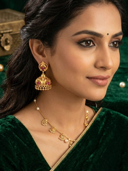 Mayura Glow Jhumka | ES255