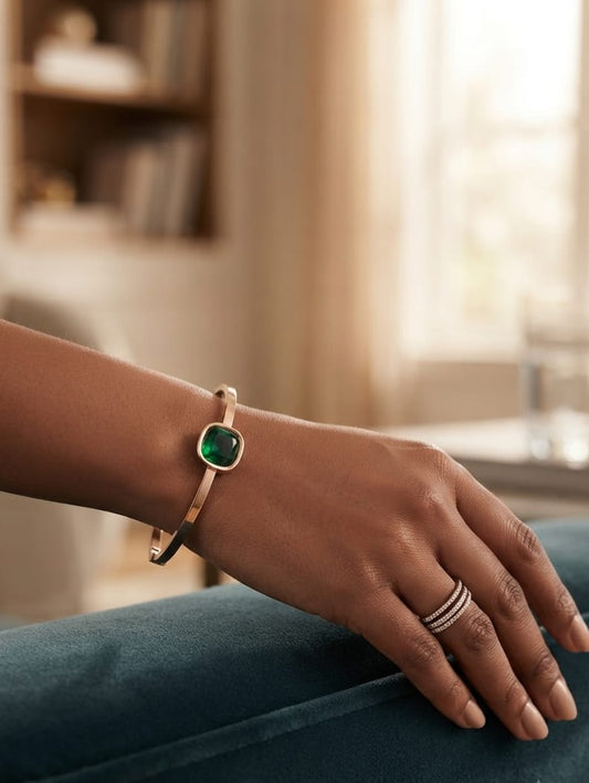 Celeste Solitaire Bangle | ESH62